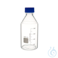 Laborflaschen / Gewindeflaschen, GL45, 100ml 
aus Borosilikatglas 3.3, klarglas, 
komplett mit...